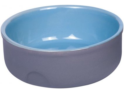 Keramická miska na vodu a krmivo pre psy a mačky Nobby Feed s objemom 240ml v modrej farbe