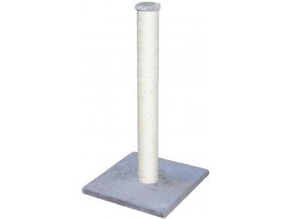 Jednoduchý škrabací stĺpik s plyšovou základňou Nobby Bari 64cm v sivej farbe