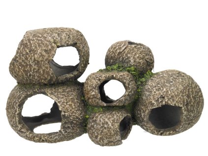 Dekorácia do akvária z polyresinu Nobby Hiding stones 24,5cm - Skrýša z kameňov
