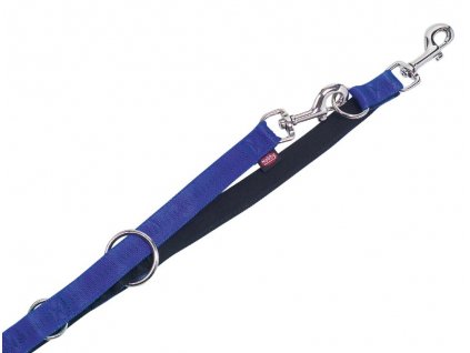 Prepínacie tréningové vodítko pre psa z nylonu s dĺžkou 2m šírkou 10mm Nobby Soft Grip XS modré