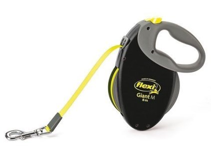 Originálne robustné samonavíjacie vodítko pre veľké psy do 25kg Flexi Giant Neon M o dĺžke 8m
