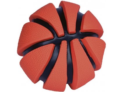 Latexová pískacia hračka vhodná pre psov aj šteniatka Nobby basketbalová lopta s priemerom 14cm
