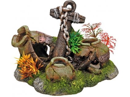 Kvalitná dekorácia do všetkých typov akvárií Nobby Jars and Anchor - Vázy s kotvou 16cm