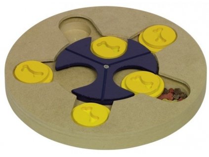 Interaktívna hračka pre hravé psy s možnoštou naplnenia maškrtami Nobby Brain Board Star ø25cm