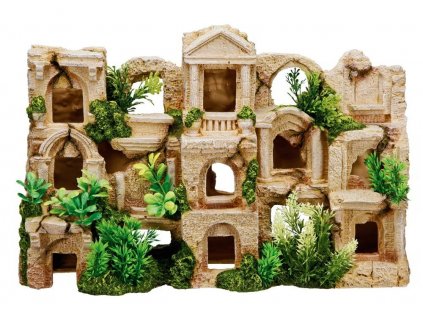 Vzduchovacia dekorácia do všetkých akvárií Nobby Fish Habitat - Podmorská zrúcanina 42x12x27,5cm