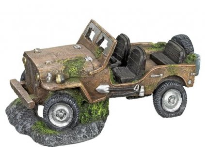 Kvalitná dekorácia do všetkých typov akvárií Nobby Jeep Wreck - Vrak Jeepu 26x15,5x12,5cm