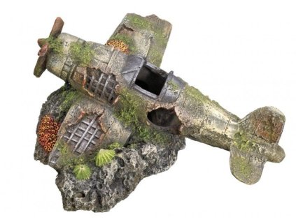 Kvalitná dekorácia do všetkých typov akvárií Nobby Airplane - Lietadlo 19x18,7x8,5cm