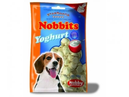 Kvalitné maškrty pre aktívnych psov s jogurtovou príchuťou v uzatvárateľnom sáčku Nobby 200g