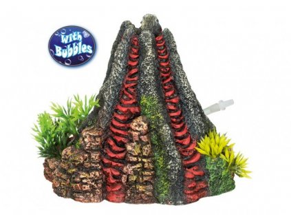 Vzduchovacia kvalitná dekorácia do všetkých typov akvárií Nobby Volcano - Sopka 14x13x12,5cm