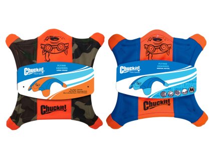Odolný lietajpci tanier pre psov s lákavým designom Chuckit Flying Squirrel M