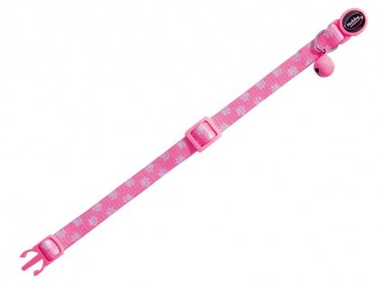 Nylonový obojok pre mačky ružový Nobby Paw Pink