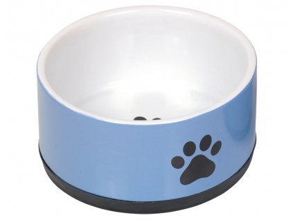 Keramická miska na vodu a krmivo pre psov a mačky Nobby Paw modrá 1100ml