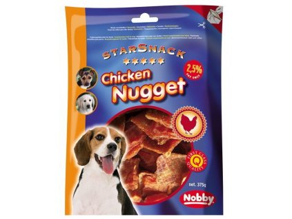Kvalitná maškrta pre psy sušené kuracie mäso v tvare malých kociek Nobby StarSnack Chicken Nugget 37