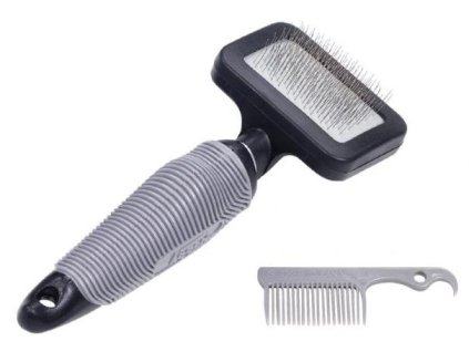 Šetrná profesiónálna kefa na vyčesávanie odumretých chlpov podsady pre psy a mačky Nobby S