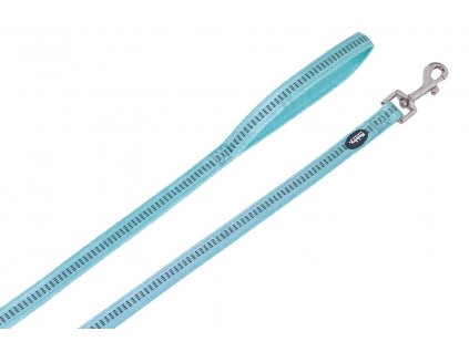 Vodidlo pre psa z dvojvrstvového nylonu s dĺžkou 120cm šírkou 10mm Nobby Soft Grip XS mätové