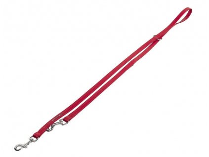 Prepínacie vodítko s dĺžkou 2m ozdobené Swarowski kryštáľmi Nobby Crystal L-XL v červenej farbe