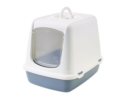 Toaleta pre mačky uzavretá Savic Oscar modrá