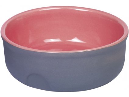 Keramická miska na vodu a krmivo pre psy a mačky Nobby Feed s objemom 240ml v ružovej farbe