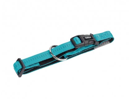Nylonový obojok pre psa pre obvod krku 25-35cm Nobby Soft Grip XS-S v tyrkysovej farbe