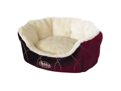 Oválne ležadlo pre psy a mačky vyrobené z kvalitného plyšu pre maximálne pohodlie Nobby Ceno 65cm