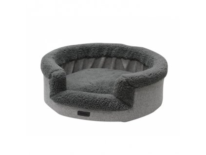 Štýlový oválny pelech pre psy s vysokým okrajom a vyberacím vankúšom Nobby Jasin 70cm