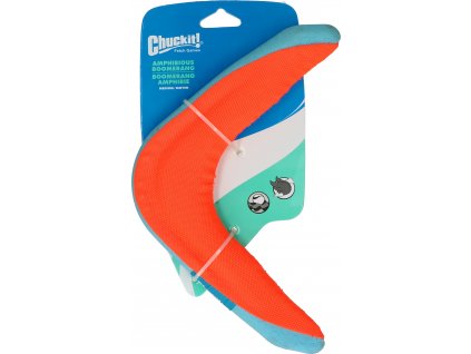 Kvalitný bumerang pre psy s dobrou viditeľnosťou Chuckit Amphibious Boomerang M