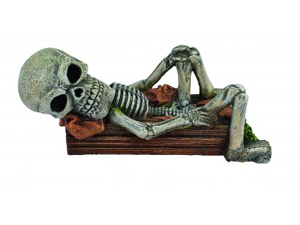 Kvalitná dekorácia do všetkých typov akvárií Nobby Lying Down Skeleton 17 x 7,8 x 7,3 cm