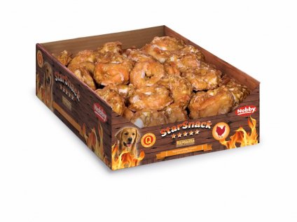 StarSnack BBQ Chicken Donut S 2 kg: prírodný kurací pamlsok pre psy v balení 80 ks