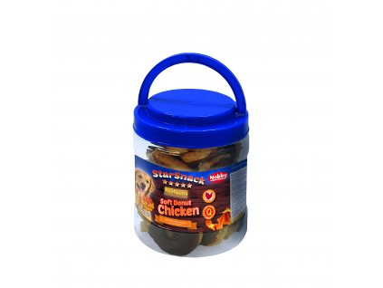 Pochúťka pre psov s kuracím mäsom Nobby StarSnack BBQ Soft Donut Chicken 454 g v praktickom balení