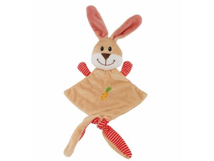 Nobby Plyšový zajac 27 x 17 cm: jemná plyšová hračka pre psy s šuštiacim telom