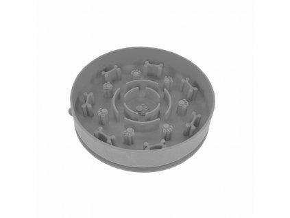 Nobby Bone Ø16x4cm sivá: silikónová miska pre psy na pomalé kŕmenie