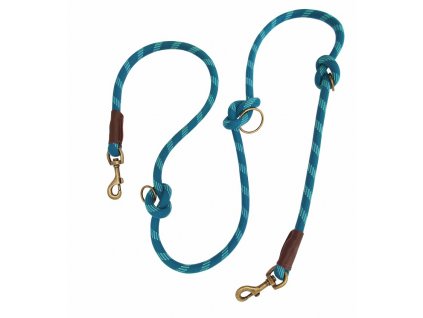 Nobby Sporty modrá 200 cm: lanové nastaviteľné tréningové vodítko pre psov