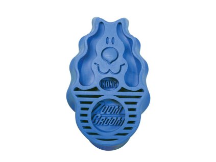 Špeciálna ergonomická kefa pre psy KONG® Zoom Groom Boysenberry S
