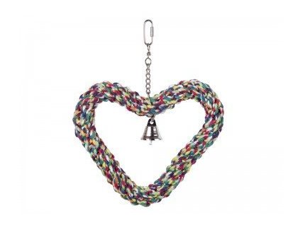 Hračka pre papagáje a vtáky Nobby Srdce 27x21cm