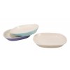 Keramická oválna miska pre mačky na vodu a krmivo od Nobby Jade vo farbe - krémová 100ml