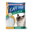 Takmer bezprašná silikátová podstielka pre mačky s výbornou pachovou absorbciou Nobby Cat Silica 16l