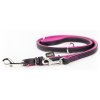 Nastaviteľné kožené vodítko pre psov z kvalitnej hovädzej kože Nobby Pacific L-XL 2m fuchsia