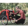 Stabilný príves na bicykel na prevoz psov a mačiek na cesty a na túry Nobby Senlima L do 35kg
