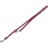 Nastaviteľné pletené nylonové vodítko pre silných psov Nobby Corda L-XL 200cm červená