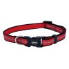 Nylonový obojok pre malé psy a šteniatka s reflexným pásikom Nobby Mini XS-S červená