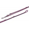 Nastaviteľné reflexné vodítko pre psov z nylonu Nobby Variado L-XL 240cm ružová