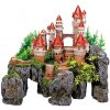 Kvalitná dekorácia do všetkých typov akvárií Nobby Castle - Zámok s rastlinami 37x20,5x31,5cm