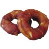 Pochúťka a odmena pre psa s kačacím mäsom Nobby BBQ Duck Donut 2ks 220g