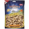 Pochúťka pre malé a stredné plemená psov krekry v tvare kostičiek Nobby Cookies Duo Bones 400g