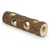 Drevená hračka pre hlodavce z prírodného dreva Nobby Woodland Tunel L ø9x30cm
