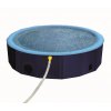Kvalitný bazén pre psov s malými striekajúcimi otvormi Nobby Splash Pool 2v1 Ø120x30cm modrá