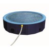 Kvalitný bazén pre psov s malými striekajúcimi otvormi Nobby Splash Pool 2v1 Ø120x30cm modrá