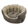 Látkový dvojfarebný pelech pre psov s otočným vankúšom a vysokým okrajom Nobby Tarro 68x59x24cm