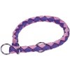 Polosťahovací obojok pre psa z pleteného nylonu Cordavo veľkosti L a fialovej farbe.