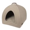 Pelech pre psy a mačky v tvare jaskyne z robustnej tkaniny Nobby Tiana 38cm béžová
